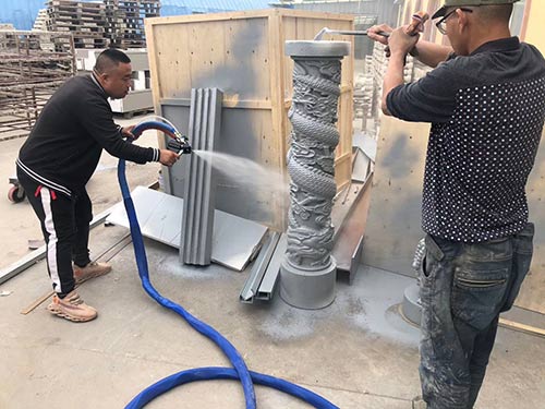 泡沫雕塑上面喷聚脲结实吗 液压聚脲喷涂机(图1) 泡沫雕塑上面喷聚脲结实吗 液压聚脲喷涂机